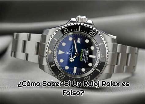 cómo saber si un reloj rolex es falso